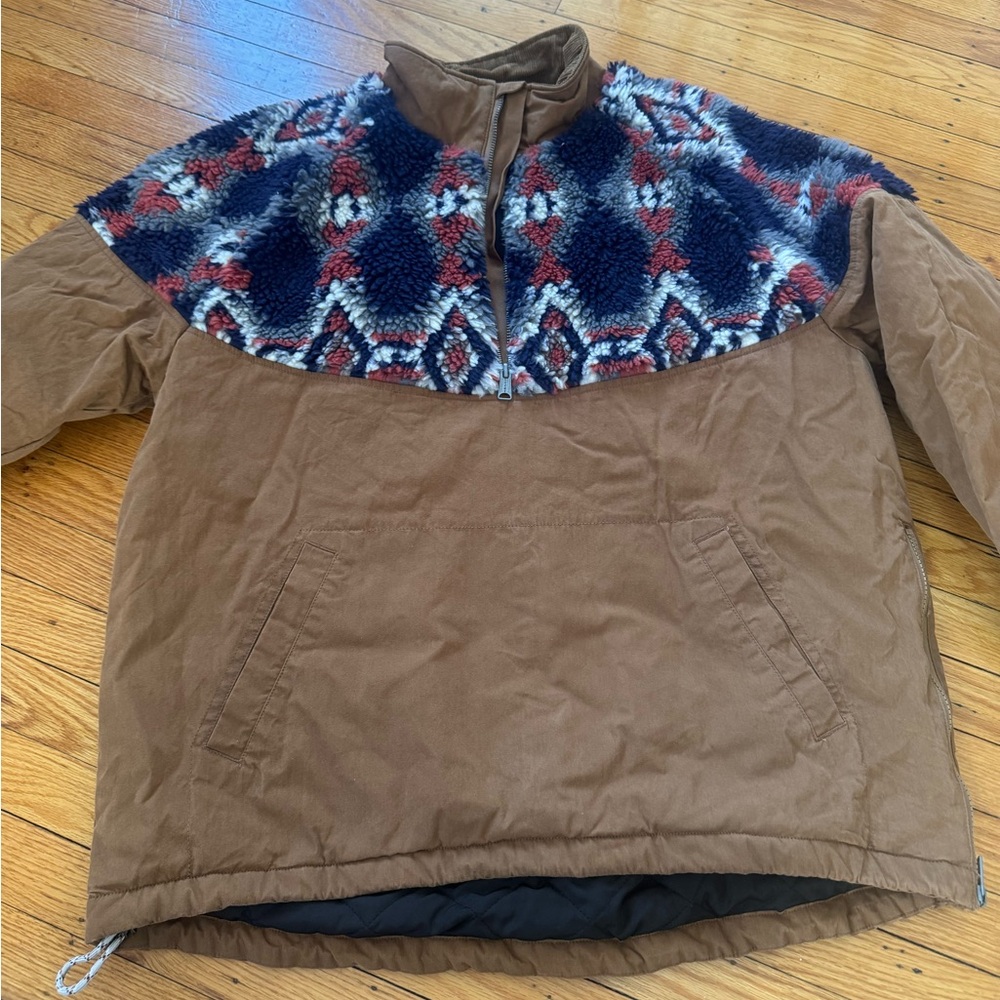 Lucky Brand Quilted Jacket with Corduroy Accents